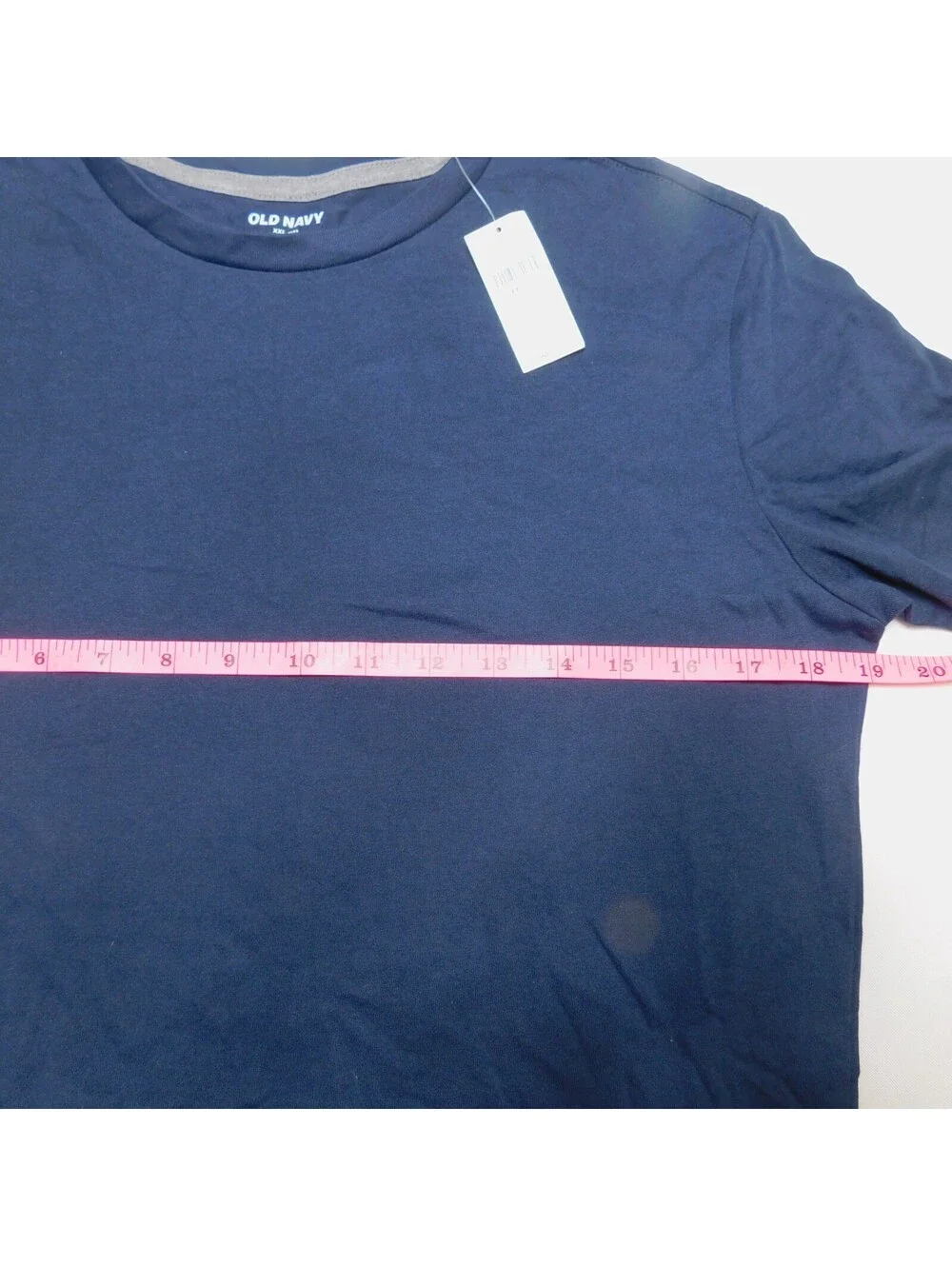 Old Navy Boys XXL 18 Blue Short Sleeve Crew Neck T-Shirt Plain Soft Cotton NWT